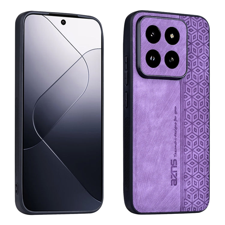 For Xiaomi 14 Pro AZNS 3D Embossed Skin Feel Phone Case(Purple) - 14 Pro Cases by AZNS | Online Shopping South Africa | PMC Jewellery | Buy Now Pay Later Mobicred