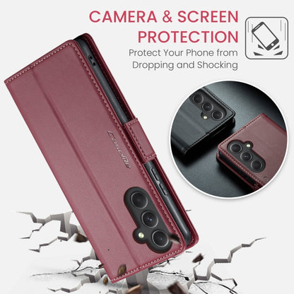 For Samsung Galaxy A54 5G CaseMe 023 Butterfly Buckle Litchi Texture RFID Anti-theft Leather Phone Case(Wine Red) - Galaxy Phone Cases by CaseMe | Online Shopping South Africa | PMC Jewellery | Buy Now Pay Later Mobicred