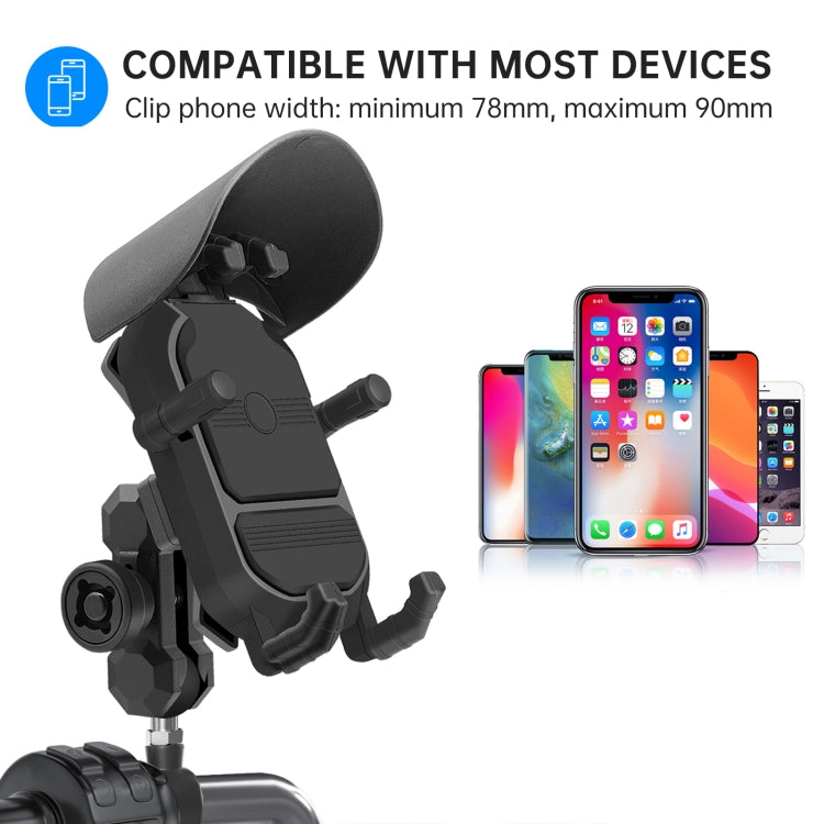 WUPP ZH-1848A2 Motorcycle Shock Absorption Riding Phone Navigation Holder, Style:M10 Ball Joint - Holder by WUPP | Online Shopping South Africa | PMC TechLife | Buy Now Pay Later Mobicred