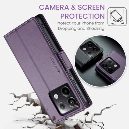 For Xiaomi Redmi Note 13 Pro+ 5G CaseMe 023 Butterfly Buckle Litchi Texture RFID Anti-theft Leather Phone Case(Pearly Purple) - Note 13 Pro+ Cases by CaseMe | Online Shopping South Africa | PMC Jewellery