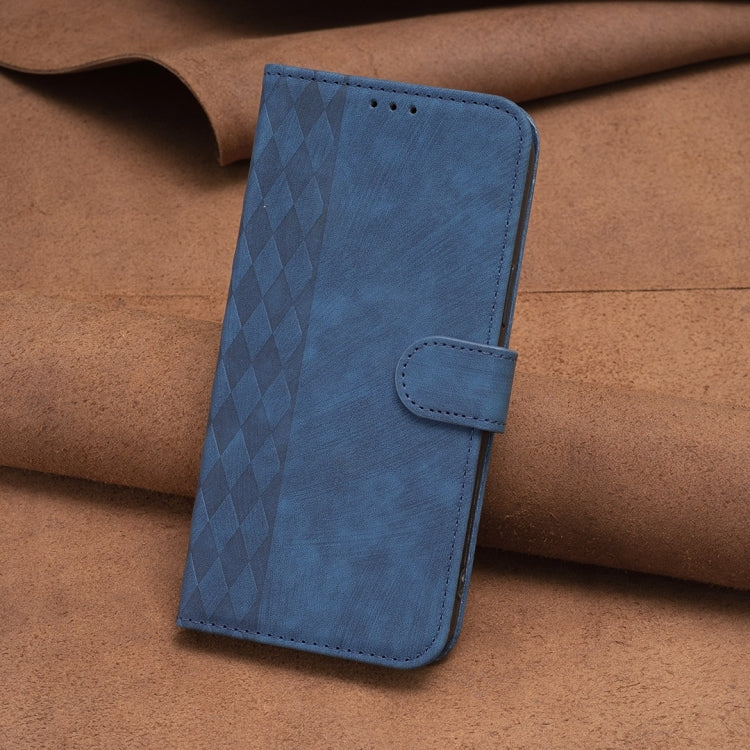For Samsung Galaxy S23 Ultra 5G Plaid Embossed Leather Phone Case(Blue) - Galaxy S23 Ultra 5G Cases by PMC TechLife | Online Shopping South Africa | PMC TechLife