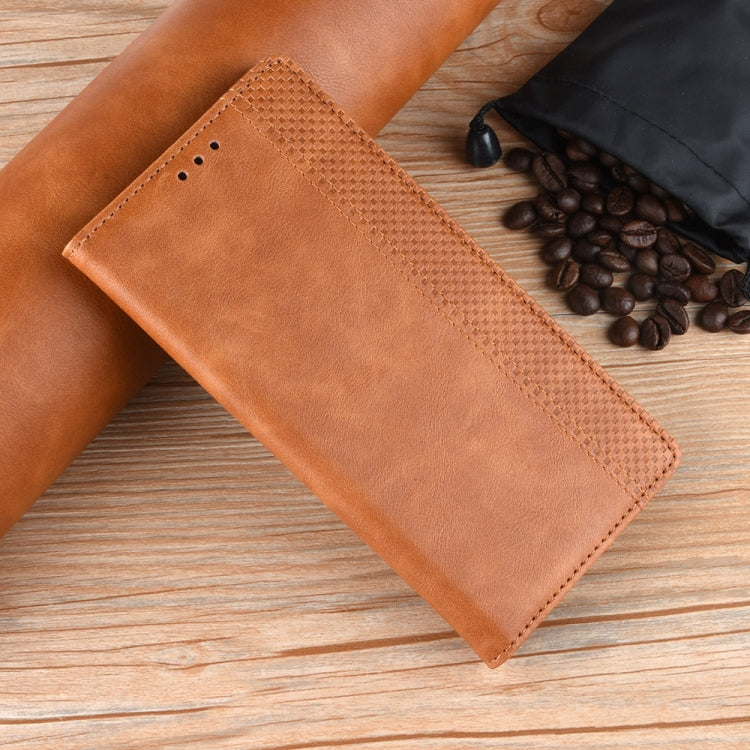 For Xiaomi Redmi Note 13R Pro 5G Magnetic Buckle Retro Texture Leather Phone Case(Brown) - Xiaomi Cases by PMC TechLife | Online Shopping South Africa | PMC TechLife | Buy Now Pay Later Mobicred