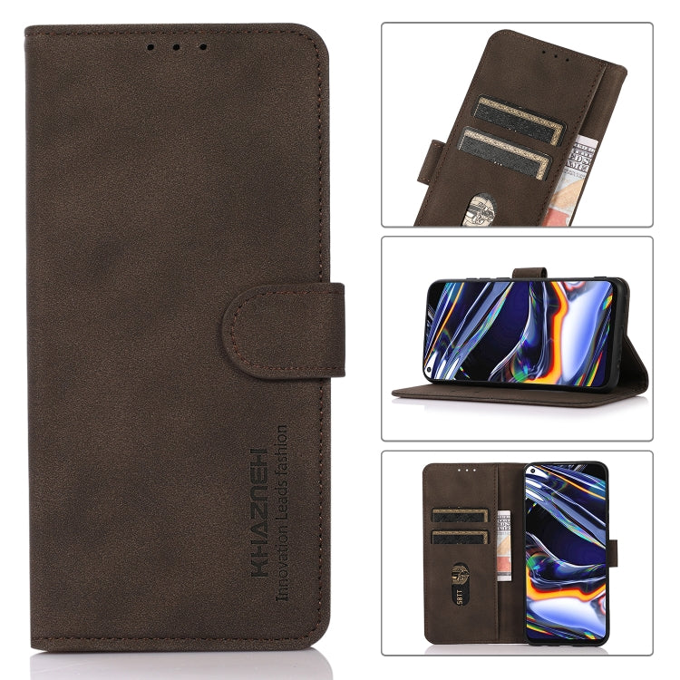 For Xiaomi Redmi K70E / POCO X6 Pro KHAZNEH Matte Texture Leather Phone Case(Brown) - K70E Cases by PMC TechLife | Online Shopping South Africa | PMC TechLife | Buy Now Pay Later Mobicred