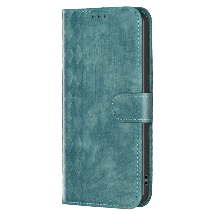 For Xiaomi 13 Lite 5G / Civi 2 Plaid Embossed Leather Phone Case(Green) - 13 Lite Cases by PMC TechLife | Online Shopping South Africa | PMC TechLife | Buy Now Pay Later Mobicred
