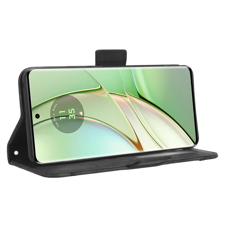 For Motorola Edge 40 Skin Feel Calf Texture Card Slots Leather Phone Case(Black) - Motorola Cases by PMC TechLife | Online Shopping South Africa | PMC TechLife | Buy Now Pay Later Mobicred