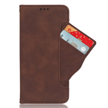 For Motorola Moto G Play 4G 2024 Skin Feel Calf Texture Card Slots Leather Phone Case(Brown) - Motorola Cases by PMC Jewellery | Online Shopping South Africa | PMC Jewellery | Buy Now Pay Later Mobicred