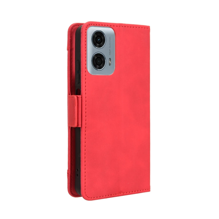 For Motorola Moto G34 5G Skin Feel Calf Texture Card Slots Leather Phone Case(Red) - Motorola Cases by PMC Jewellery | Online Shopping South Africa | PMC Jewellery | Buy Now Pay Later Mobicred