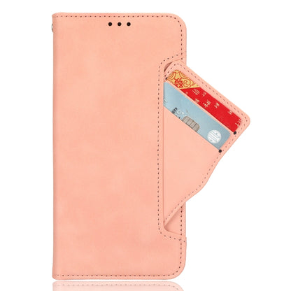 For Google Pixel 9 Pro Skin Feel Calf Texture Card Slots Leather Phone Case(Pink) - Google Cases by PMC Jewellery | Online Shopping South Africa | PMC Jewellery | Buy Now Pay Later Mobicred