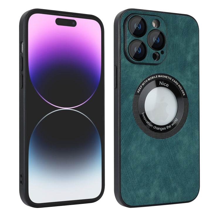 For iPhone 11 Pro Skin Feel Leather MagSafe Magnetic Phone Case(Green) - iPhone 11 Pro Cases by PMC TechLife | Online Shopping South Africa | PMC TechLife