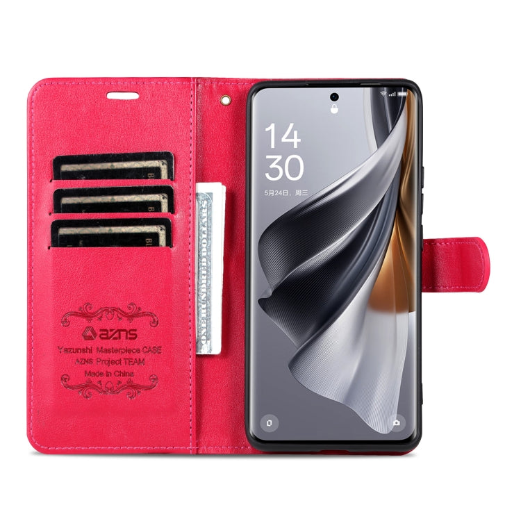 For vivo S18 Pro AZNS Sheepskin Texture Flip Leather Phone Case(Red) - vivo Cases by AZNS | Online Shopping South Africa | PMC TechLife | Buy Now Pay Later Mobicred