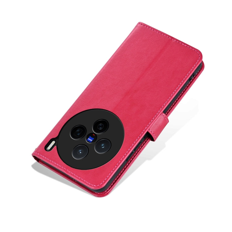 For vivo X200 AZNS Sheepskin Texture Flip Leather Phone Case(Red) - X200 Cases by AZNS | Online Shopping South Africa | PMC Jewellery | Buy Now Pay Later Mobicred