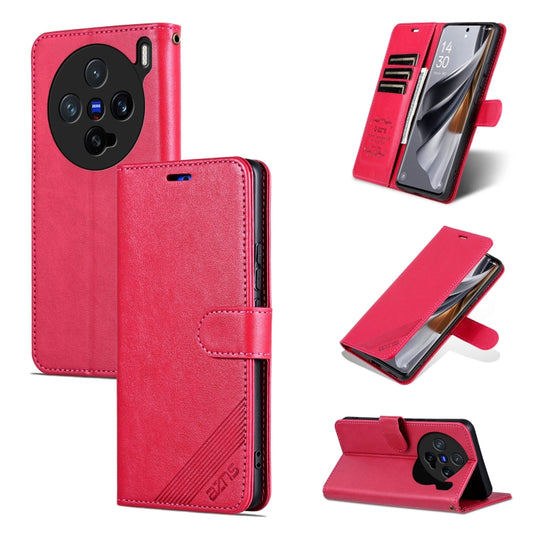 For vivo X200 Pro mini AZNS Sheepskin Texture Flip Leather Phone Case(Red) - X200 Pro mini Cases by AZNS | Online Shopping South Africa | PMC Jewellery | Buy Now Pay Later Mobicred