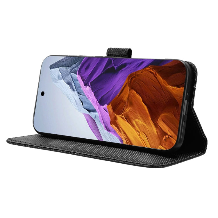 For Google Pixel 9 Diamond Texture Leather Phone Case(Black) - Google Cases by PMC TechLife | Online Shopping South Africa | PMC TechLife | Buy Now Pay Later Mobicred