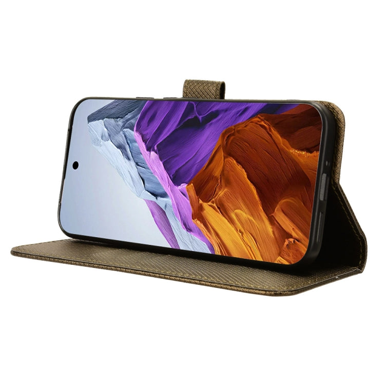 For Google Pixel 9 Diamond Texture Leather Phone Case(Brown) - Google Cases by PMC TechLife | Online Shopping South Africa | PMC TechLife | Buy Now Pay Later Mobicred