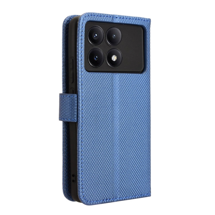 For Xiaomi Redmi K70 / K70 Pro Diamond Texture Leather Phone Case(Blue) - K70 Pro Cases by PMC Jewellery | Online Shopping South Africa | PMC Jewellery | Buy Now Pay Later Mobicred