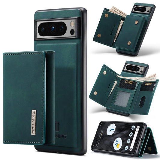 For Google Pixel 8 Pro DG.MING M1 Series 3-Fold Multi Card Wallet + Magnetic Phone Case(Green) - Google Cases by DG.MING | Online Shopping South Africa | PMC Jewellery | Buy Now Pay Later Mobicred