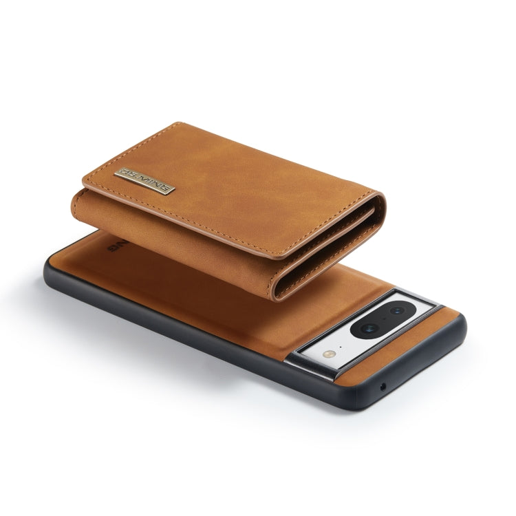 For Google Pixel 8 DG.MING M1 Series 3-Fold Multi Card Wallet + Magnetic Phone Case(Brown) - Google Cases by DG.MING | Online Shopping South Africa | PMC TechLife | Buy Now Pay Later Mobicred
