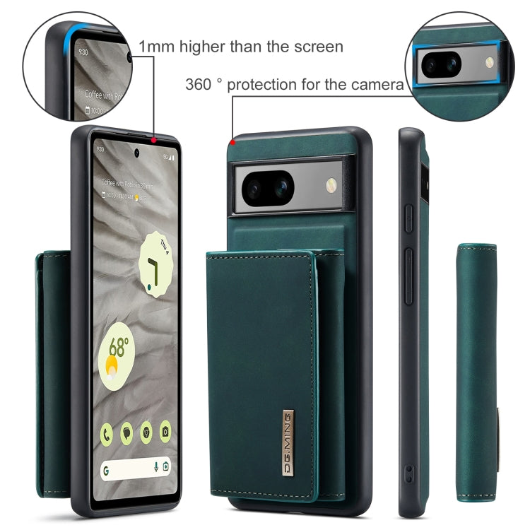 For Google Pixel 8A DG.MING M1 Series 3-Fold Multi Card Wallet + Magnetic Phone Case(Green) - free shipping - PMC TechLife - Order now!