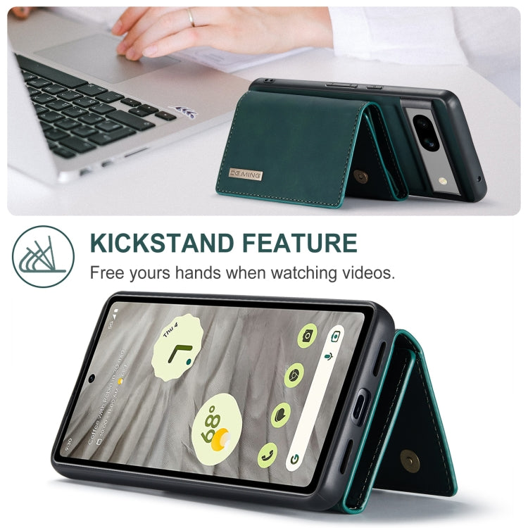 For Google Pixel 8A DG.MING M1 Series 3-Fold Multi Card Wallet + Magnetic Phone Case(Green) - free shipping - PMC TechLife - Order now!
