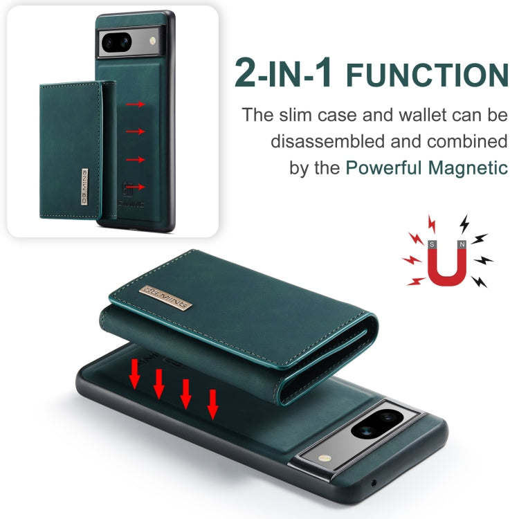 For Google Pixel 8A DG.MING M1 Series 3-Fold Multi Card Wallet + Magnetic Phone Case(Green) - free shipping - PMC TechLife - Order now!