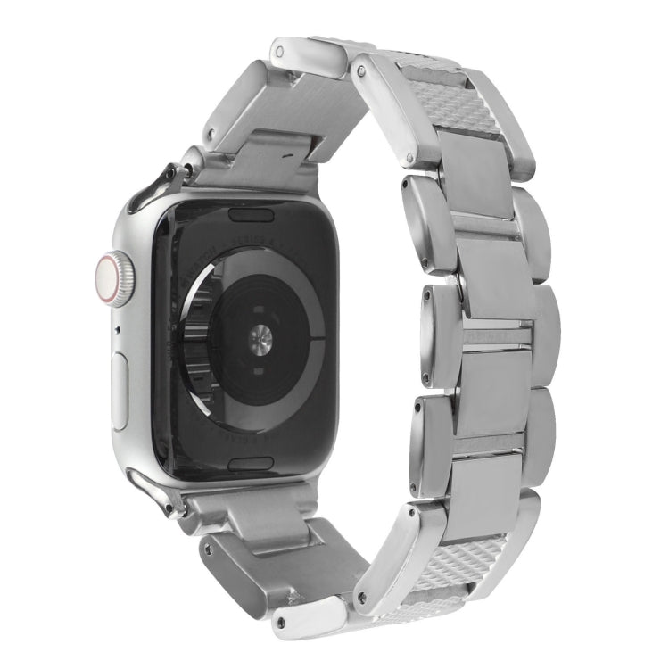 Plaid Metal Watch Band For Apple Watch Series 10 42mm(Silver) - free shipping - PMC TechLife - Order now!