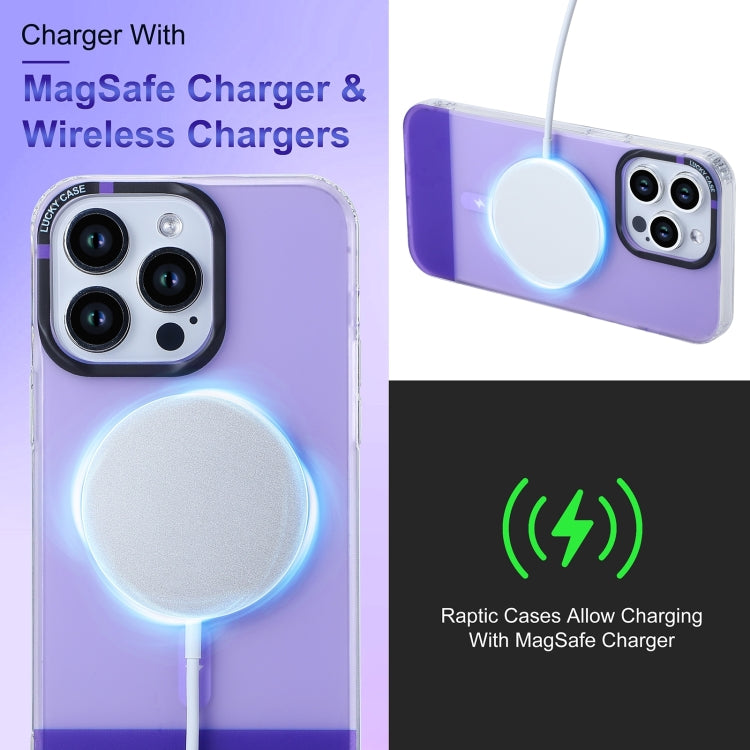For iPhone 15 Plus PC + TPU IMD MagSafe Magnetic Phone Case(Grey) - iPhone 15 Plus Cases by PMC TechLife | Online Shopping South Africa | PMC TechLife