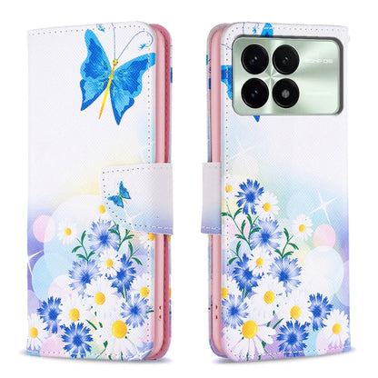 For Xiaomi Redmi K70 / K70 Pro Colored Drawing Pattern Leather Phone Case(Butterfly Love) - K70 Pro Cases by PMC Jewellery | Online Shopping South Africa | PMC Jewellery | Buy Now Pay Later Mobicred