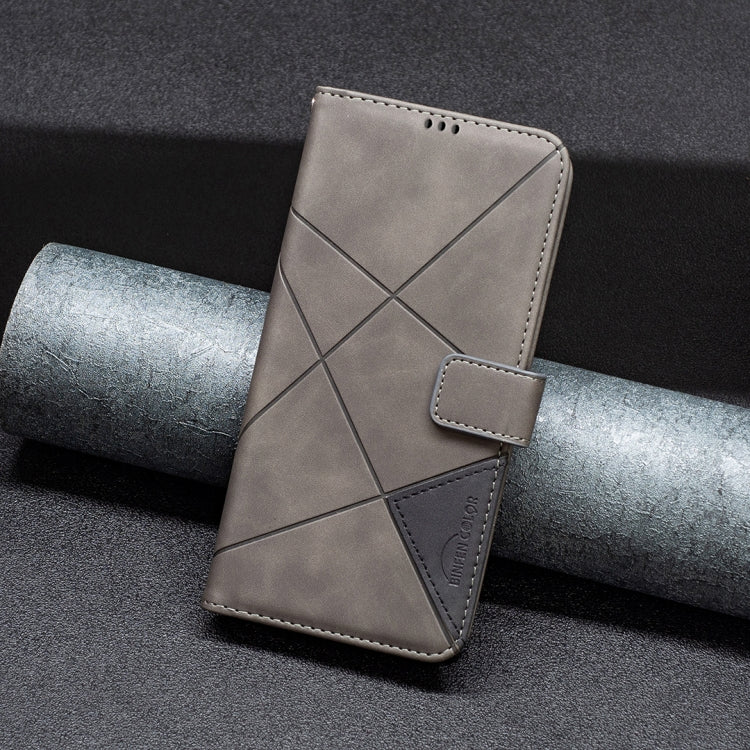 For Google Pixel 9 Pro Magnetic Buckle Rhombus Texture Leather Phone Case(Grey) - Google Cases by PMC TechLife | Online Shopping South Africa | PMC TechLife | Buy Now Pay Later Mobicred