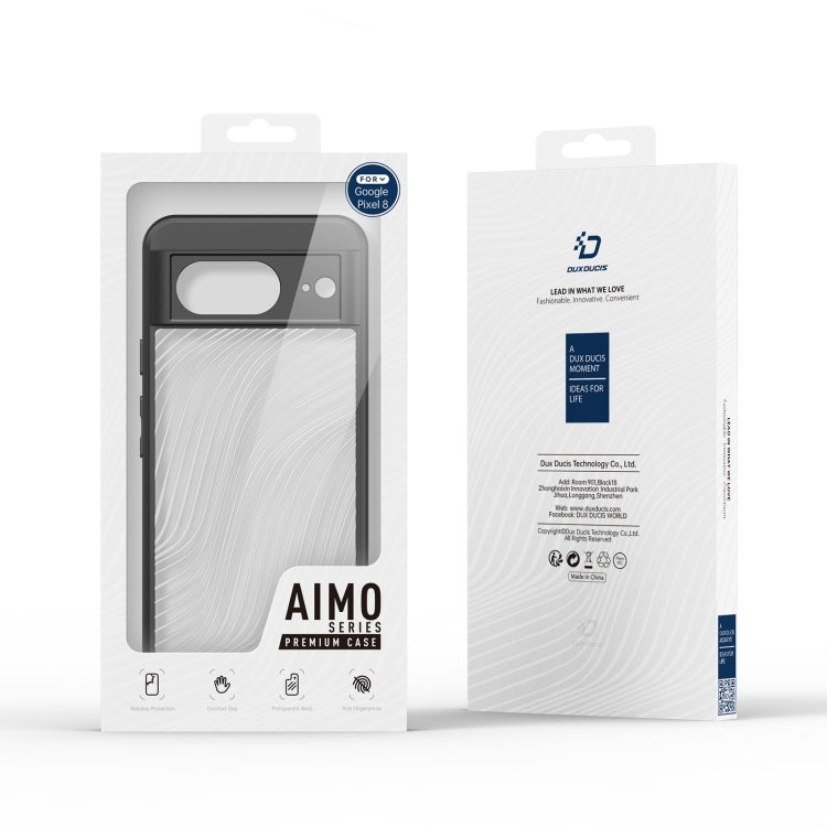 For Google Pixel 8 DUX DUCIS Aimo Series TPU + PC Frosted Feel Phone Case(Black) - Google Cases by DUX DUCIS | Online Shopping South Africa | PMC Jewellery | Buy Now Pay Later Mobicred