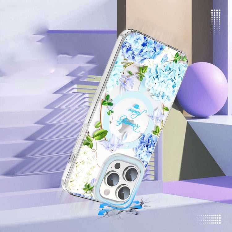 For iPhone 15 Pro MagSafe Magnetic TPU Phone Case(Small Floral) - iPhone 15 Pro Cases by PMC TechLife | Online Shopping South Africa | PMC TechLife
