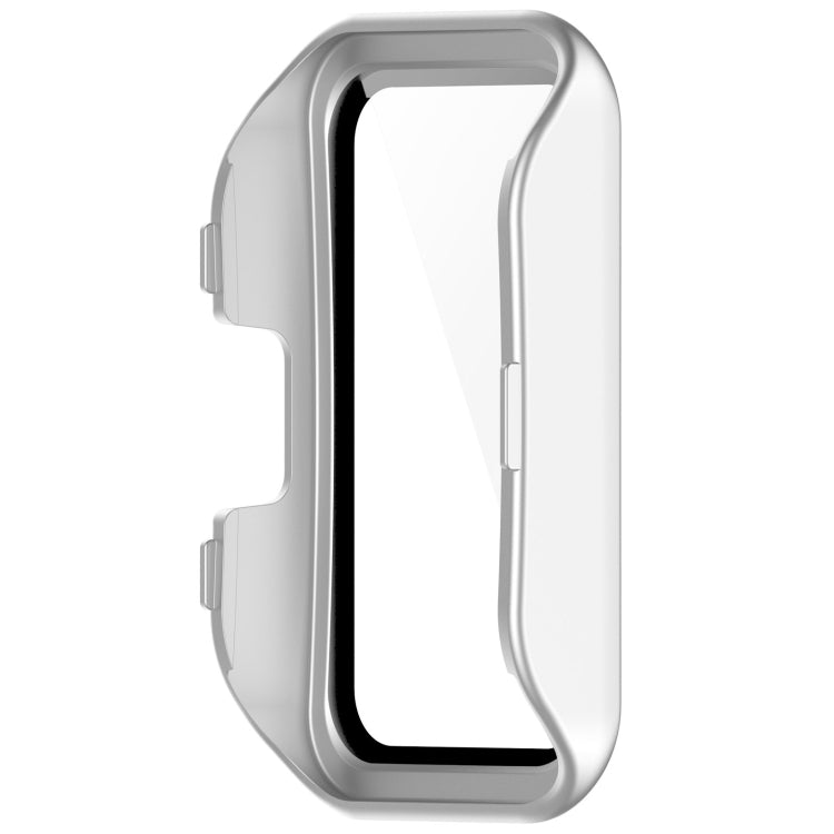 For Huawei Band 9 / 8 PC + Tempered Film Integrated Protective Watch Case(Matte Silver) - Watch Cases by PMC Jewellery | Online Shopping South Africa | PMC Jewellery