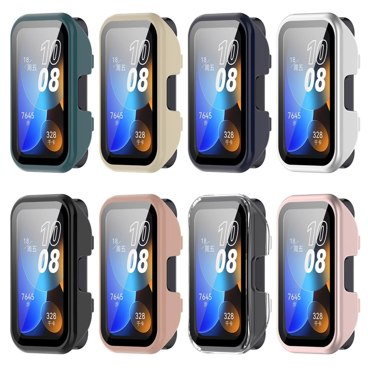 For Huawei Band 10 / 9 / 8 PC + Tempered Film Integrated Protective Watch Case(Ink Blue) - Watch Cases by PMC TechLife | Online Shopping South Africa | PMC TechLife | Buy Now Pay Later Mobicred