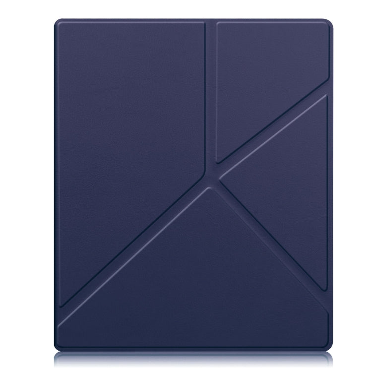 For Kobo Elipsa 2E Solid Color Deformation TPU Leather Smart Tablet Case(Dark Blue) - Others by PMC TechLife | Online Shopping South Africa | PMC TechLife | Buy Now Pay Later Mobicred