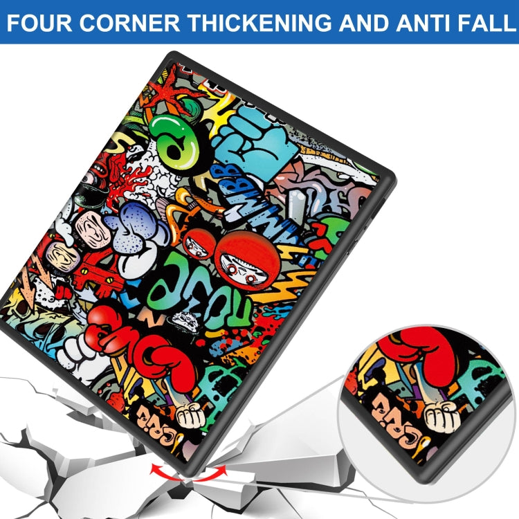For Kobo Elipsa 2E Painted Deformation TPU Leather Smart Tablet Case(Graffiti) - Others by PMC TechLife | Online Shopping South Africa | PMC TechLife | Buy Now Pay Later Mobicred