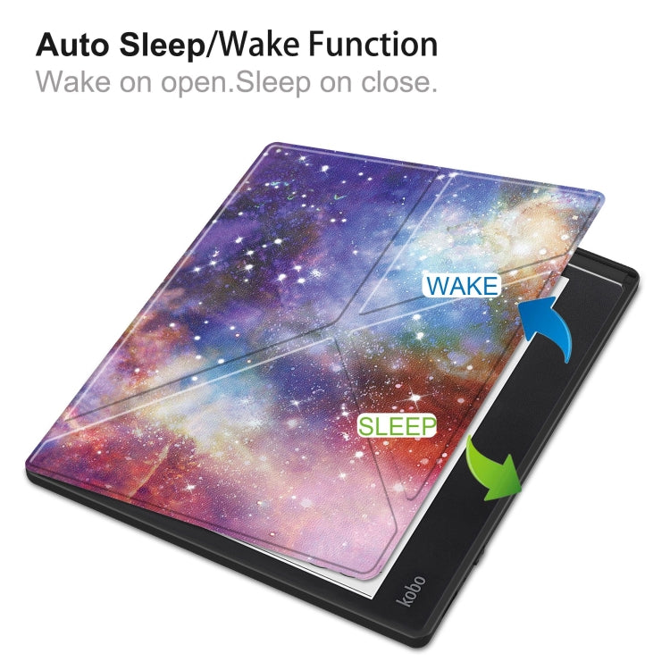 For Kobo Elipsa 2E Painted Deformation TPU Leather Smart Tablet Case(Milky Way) - Others by PMC TechLife | Online Shopping South Africa | PMC TechLife | Buy Now Pay Later Mobicred