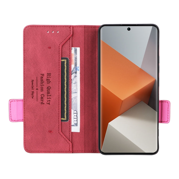 For Xiaomi Redmi Note 13 Pro+ 5G Magnetic Clasp Leather Phone Case(Red) - Note 13 Pro+ Cases by PMC TechLife | Online Shopping South Africa | PMC TechLife | Buy Now Pay Later Mobicred