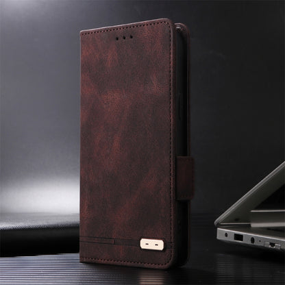 For Xiaomi Redmi Note 13 Pro 4G Magnetic Clasp Leather Phone Case(Brown) - Xiaomi Cases by PMC Jewellery | Online Shopping South Africa | PMC Jewellery | Buy Now Pay Later Mobicred