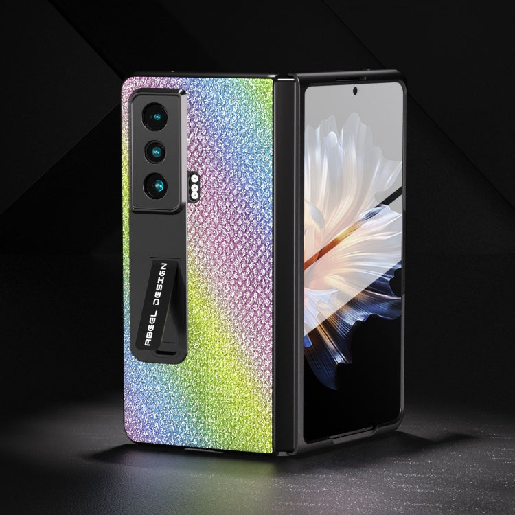 For Honor Magic Vs ABEEL Integrated Diamond Series Phone Case with Holder(Rainbow) - Honor Cases by PMC TechLife | Online Shopping South Africa | PMC TechLife | Buy Now Pay Later Mobicred