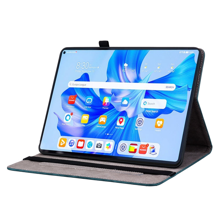 For Huawei MatePad Pro 11 2022 Butterfly Rose Embossed Leather Tablet Case(Dark Blue) - Huawei Cases by PMC TechLife | Online Shopping South Africa | PMC TechLife | Buy Now Pay Later Mobicred