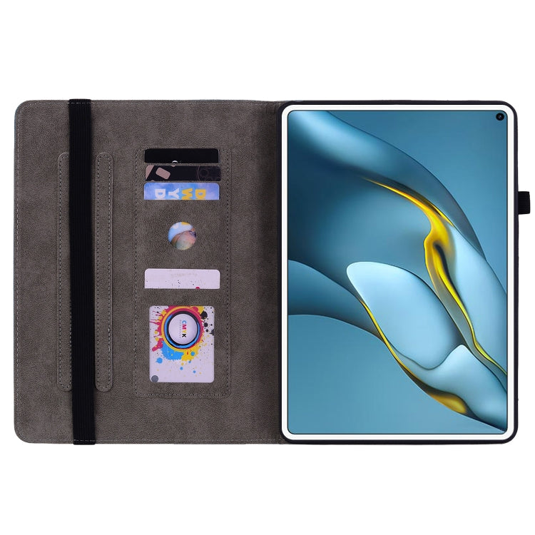 For Huawei MatePad Pro 10.8 2021 / 2018 Butterfly Rose Embossed Leather Tablet Case(Purple) - Huawei Cases by PMC TechLife | Online Shopping South Africa | PMC TechLife | Buy Now Pay Later Mobicred