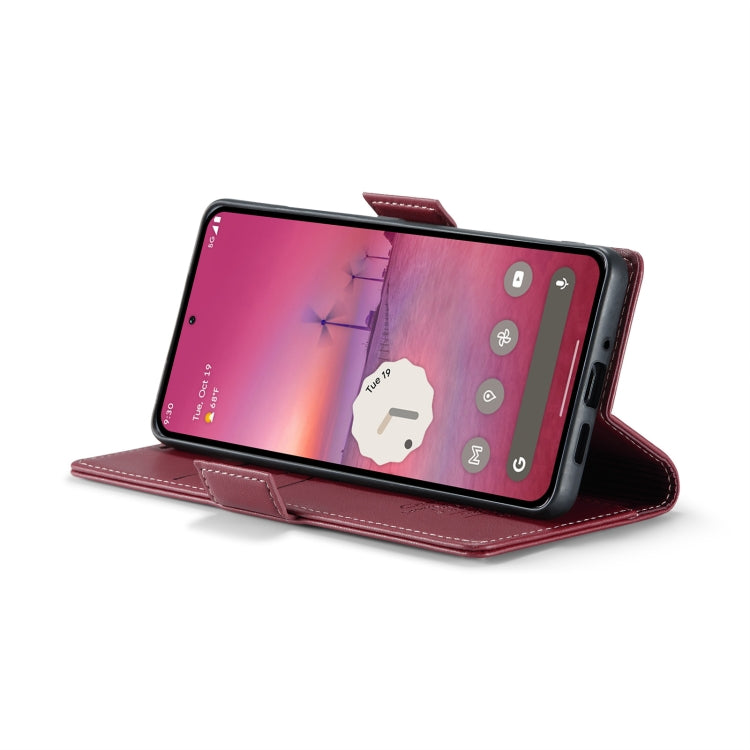 For Google Pixel 9 Pro XL CaseMe 023 Butterfly Buckle Litchi Texture RFID Anti-theft Leather Phone Case(Wine Red) - Google Cases by CaseMe | Online Shopping South Africa | PMC Jewellery | Buy Now Pay Later Mobicred