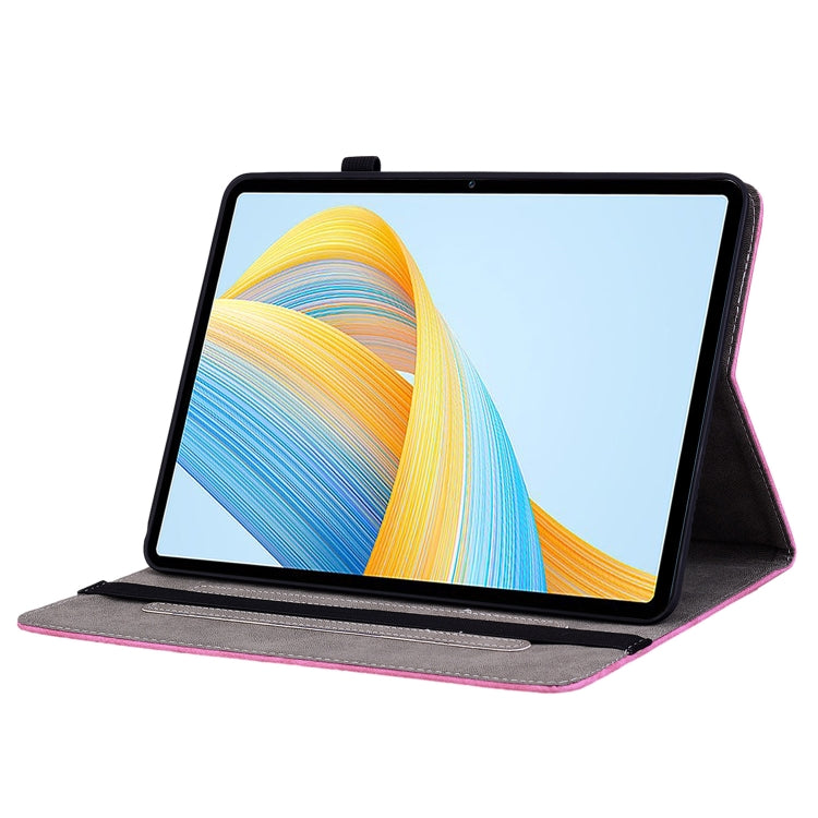 For Honor Pad V8 Pro Butterfly Rose Embossed Leather Tablet Case(Rose Red) - Honor Cases by PMC TechLife | Online Shopping South Africa | PMC TechLife | Buy Now Pay Later Mobicred