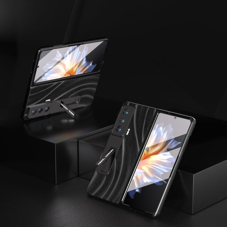 For Honor Magic Vs Galactic Pattern Integrated Protective Phone Case with Holder(Black) - Honor Cases by PMC TechLife | Online Shopping South Africa | PMC TechLife | Buy Now Pay Later Mobicred