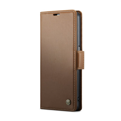 For OPPO A77s CaseMe 023 Butterfly Buckle Litchi Texture RFID Anti-theft Leather Phone Case(Brown) - OPPO Cases by CaseMe | Online Shopping South Africa | PMC Jewellery | Buy Now Pay Later Mobicred