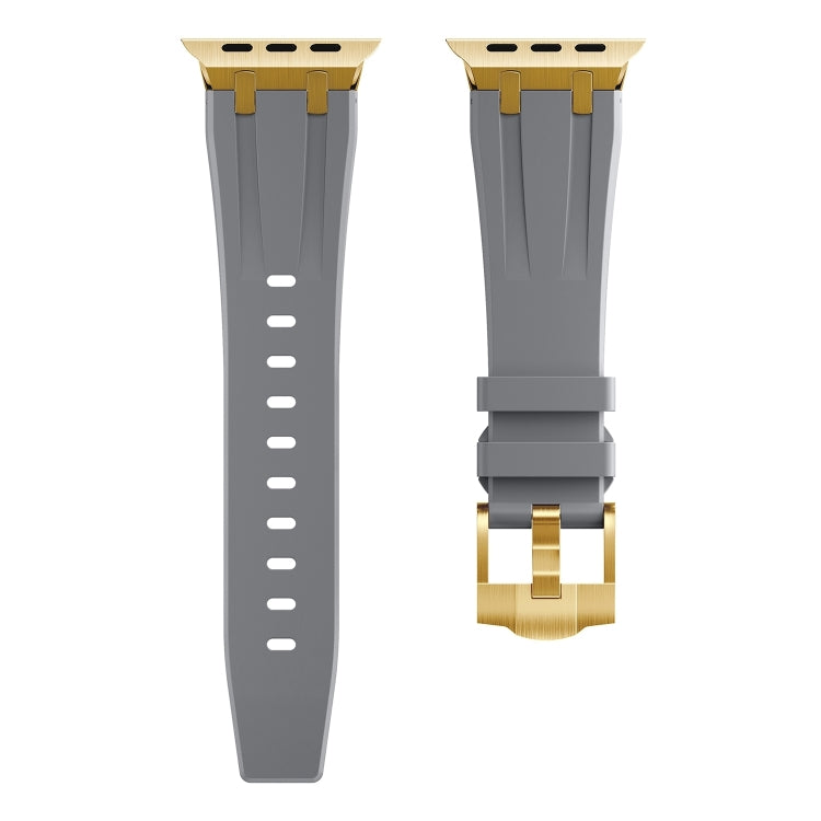 AP Silicone Watch Band For Apple Watch Series 10 42mm(Gold Grey) - free shipping - PMC TechLife - Order now!
