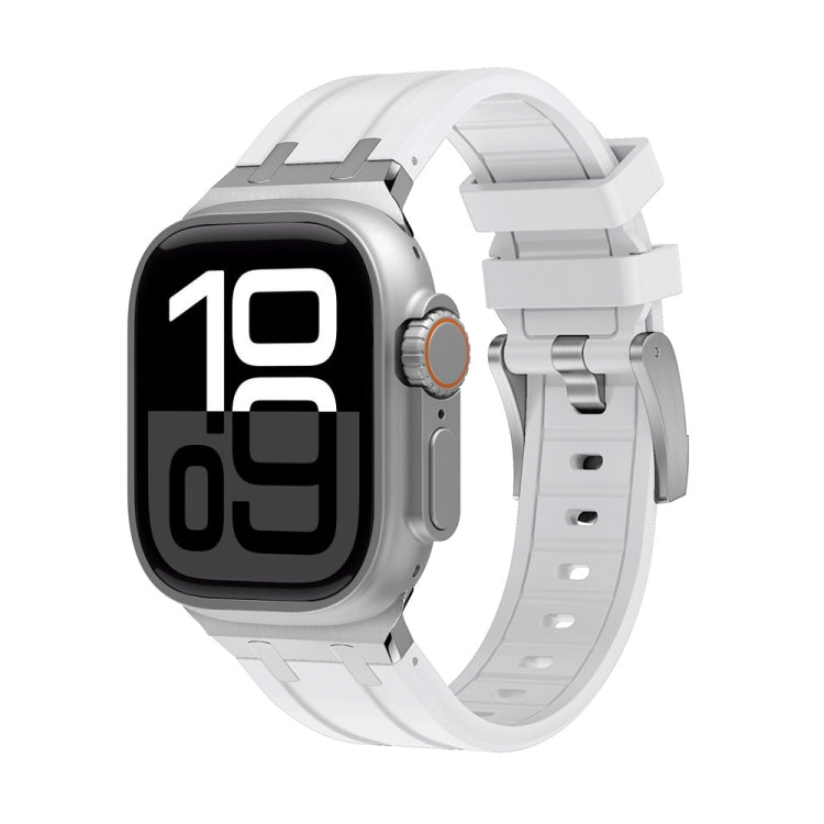AP Silicone Watch Band For Apple Watch Series 10 42mm(Silver White) - free shipping - PMC TechLife - Order now!