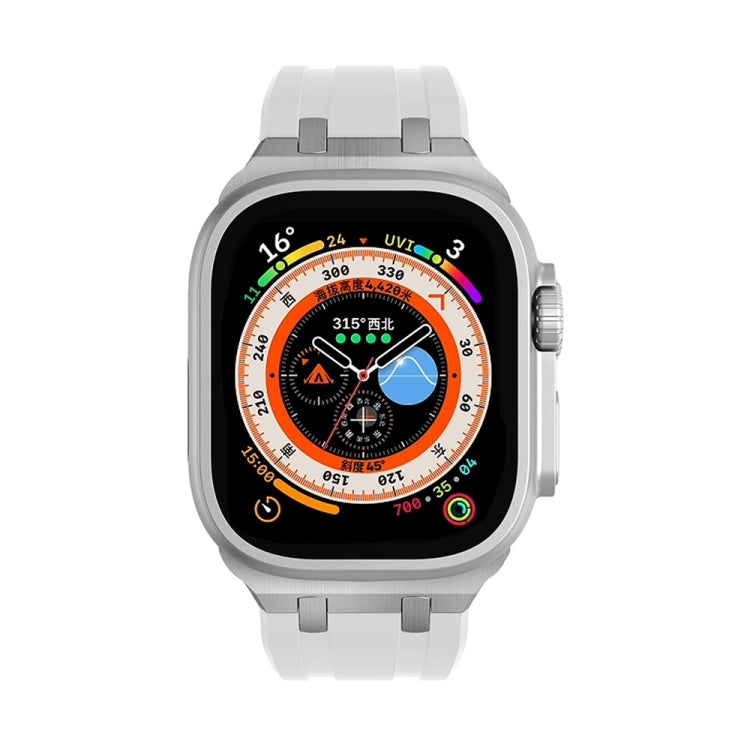 AP Silicone Watch Band For Apple Watch Series 10 42mm(Silver White) - free shipping - PMC TechLife - Order now!