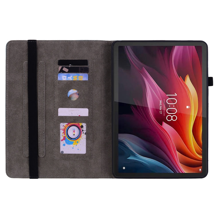 For Lenovo Tab K11 Plus Butterfly Rose Embossed Leather Tablet Case(Purple) - Lenovo by PMC TechLife | Online Shopping South Africa | PMC TechLife | Buy Now Pay Later Mobicred