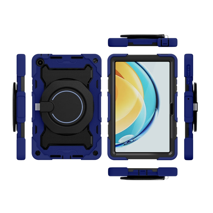 For Huawei MatePad SE 10.4 2023 Armor Contrast Color Silicone + PC Tablet Case(Navy Blue) - Huawei by PMC TechLife | Online Shopping South Africa | PMC TechLife | Buy Now Pay Later Mobicred