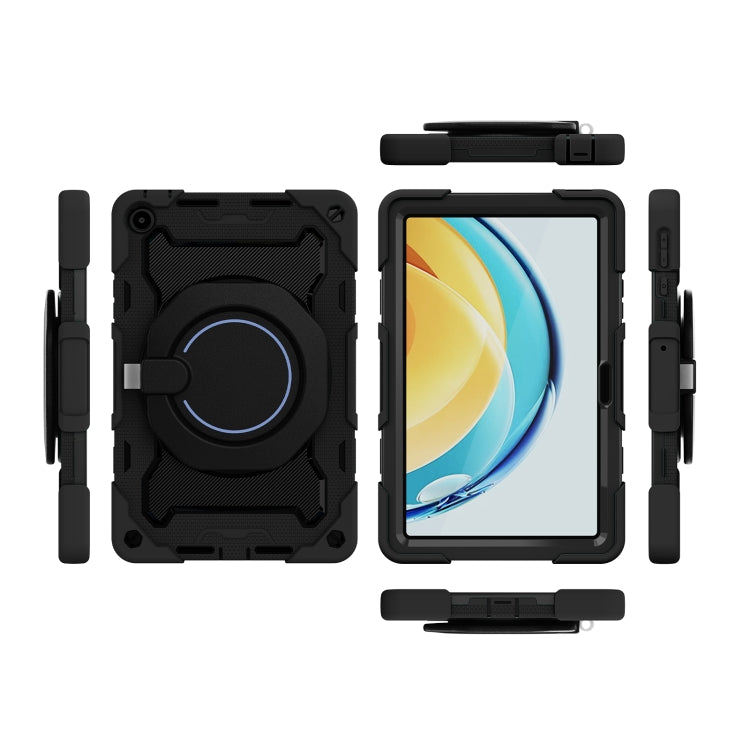 For Huawei MatePad SE 10.4 2023 Armor Contrast Color Silicone + PC Tablet Case(Black) - Huawei by PMC TechLife | Online Shopping South Africa | PMC TechLife | Buy Now Pay Later Mobicred